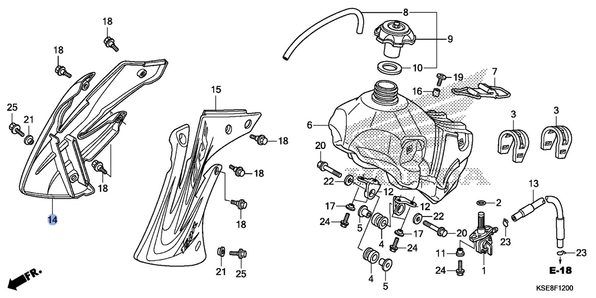 Honda OEM part 19071-KSE-N00ZA