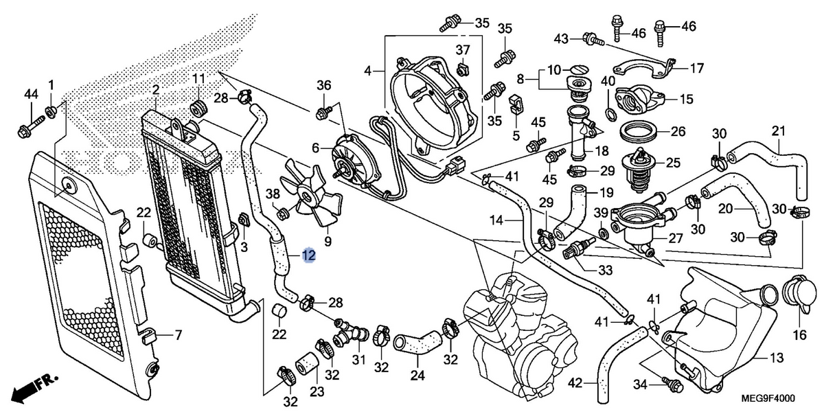 Honda OEM part 19071-MFE-640