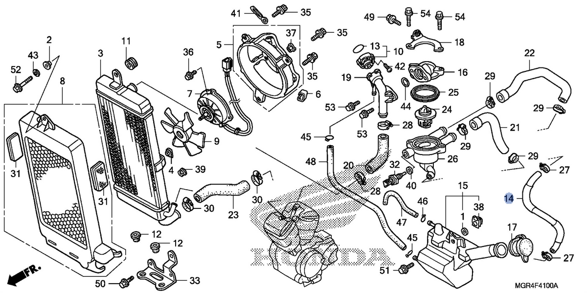 Honda OEM part 19071-MGR-670