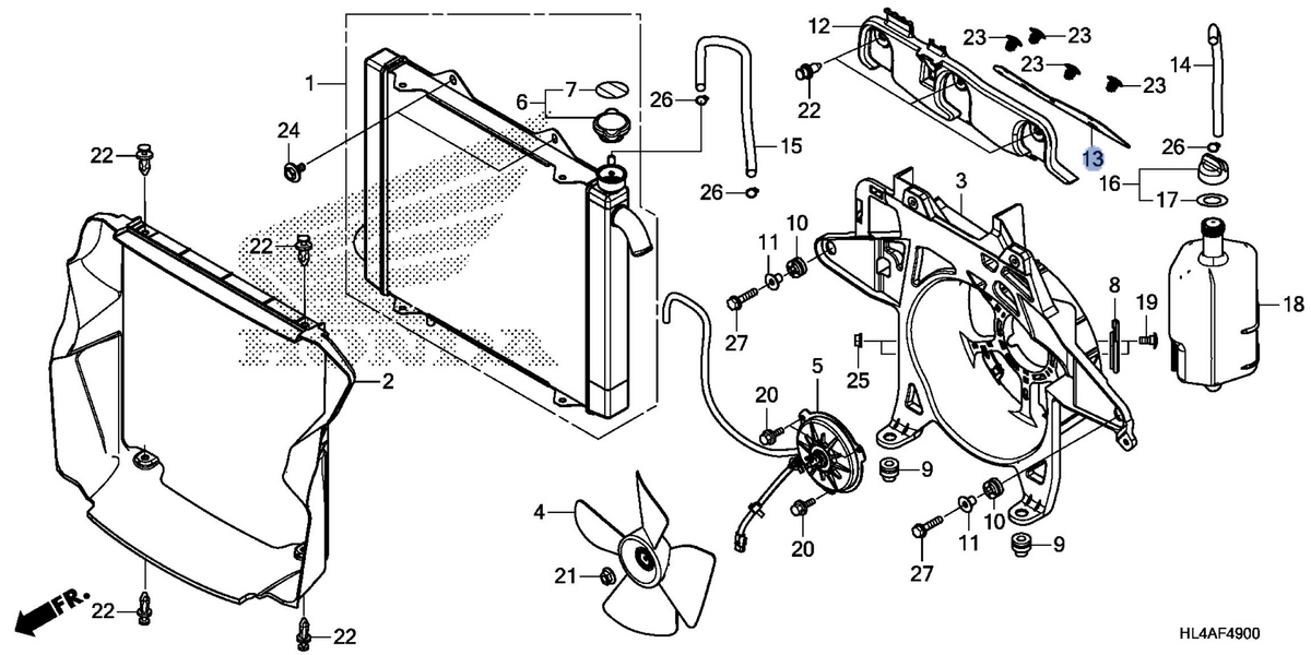 Honda OEM part 19072-HL4-F00