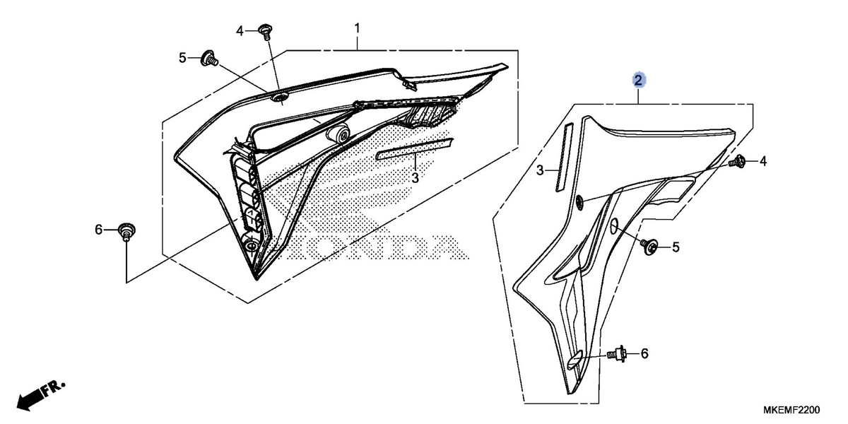 Honda OEM part 19072-MKE-BV0