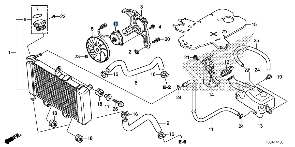Honda OEM part 19080-KYJ-901