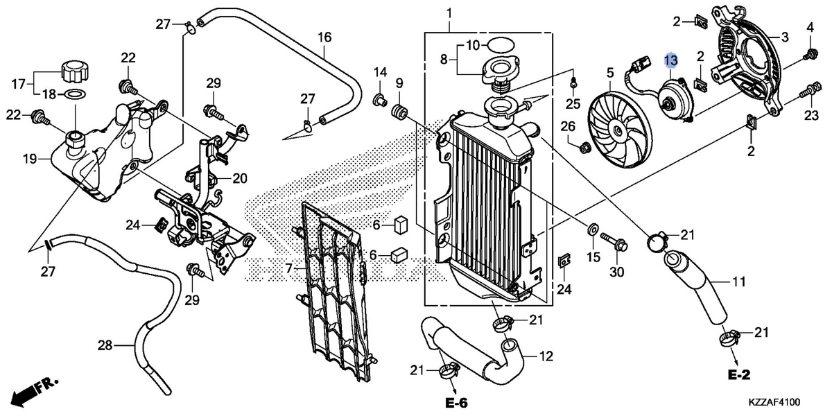 Honda OEM part 19080-KZZ-J01