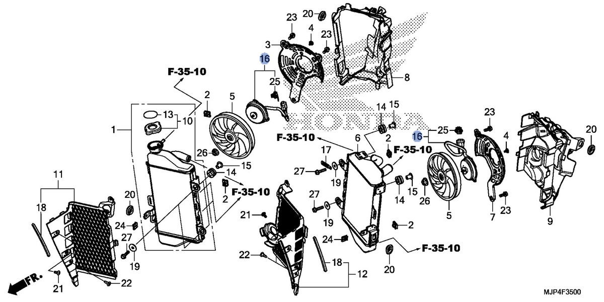 Honda OEM part 19080-MJP-G51
