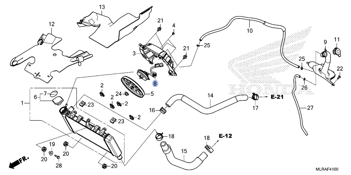 Honda OEM part 19080-MKP-HN1