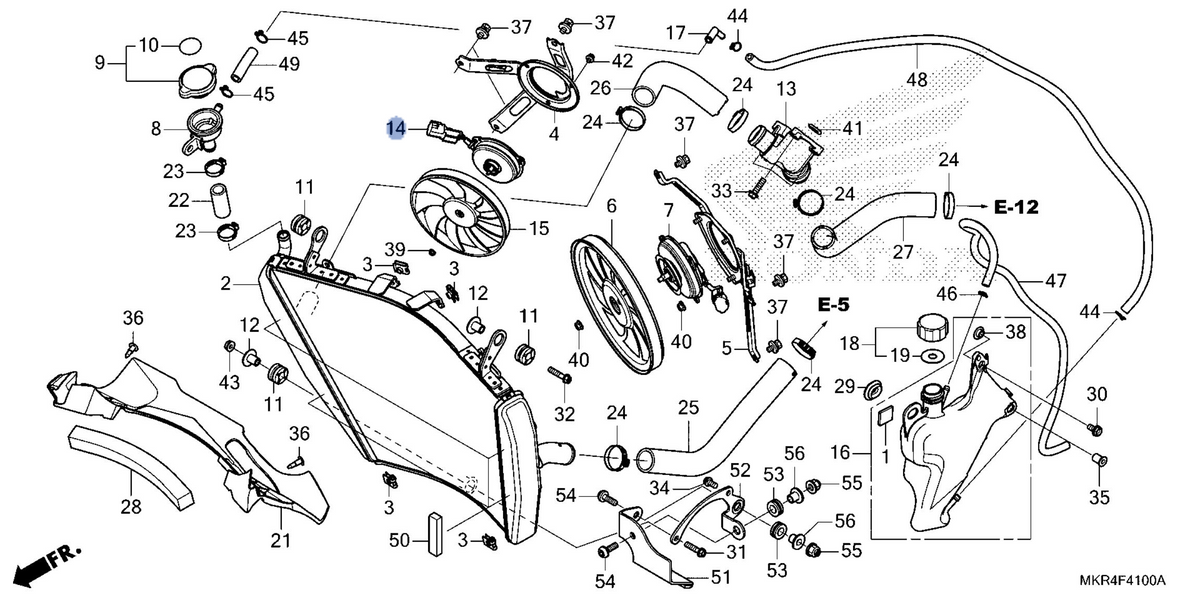 Honda OEM part 19080-MKR-A31