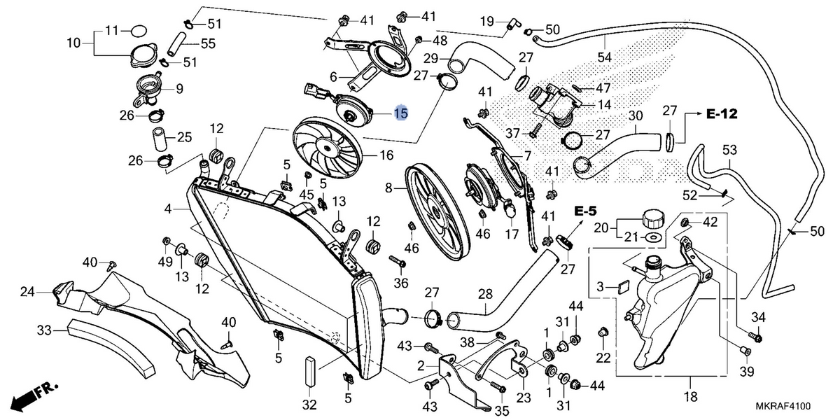 Honda OEM part 19080-MKR-D61