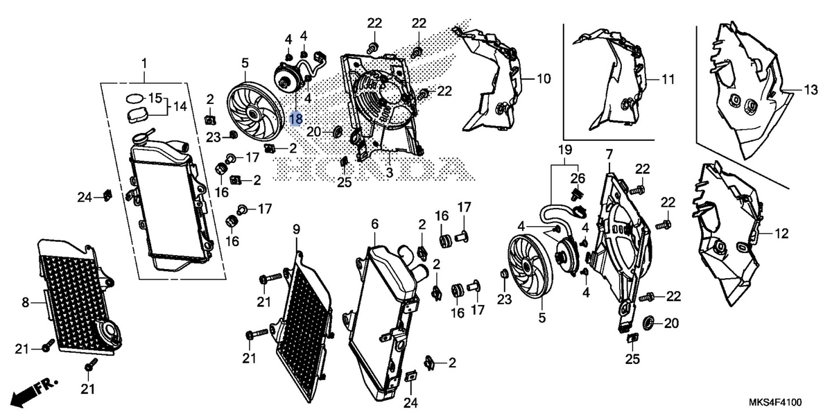 Honda OEM part 19080-MKS-E01