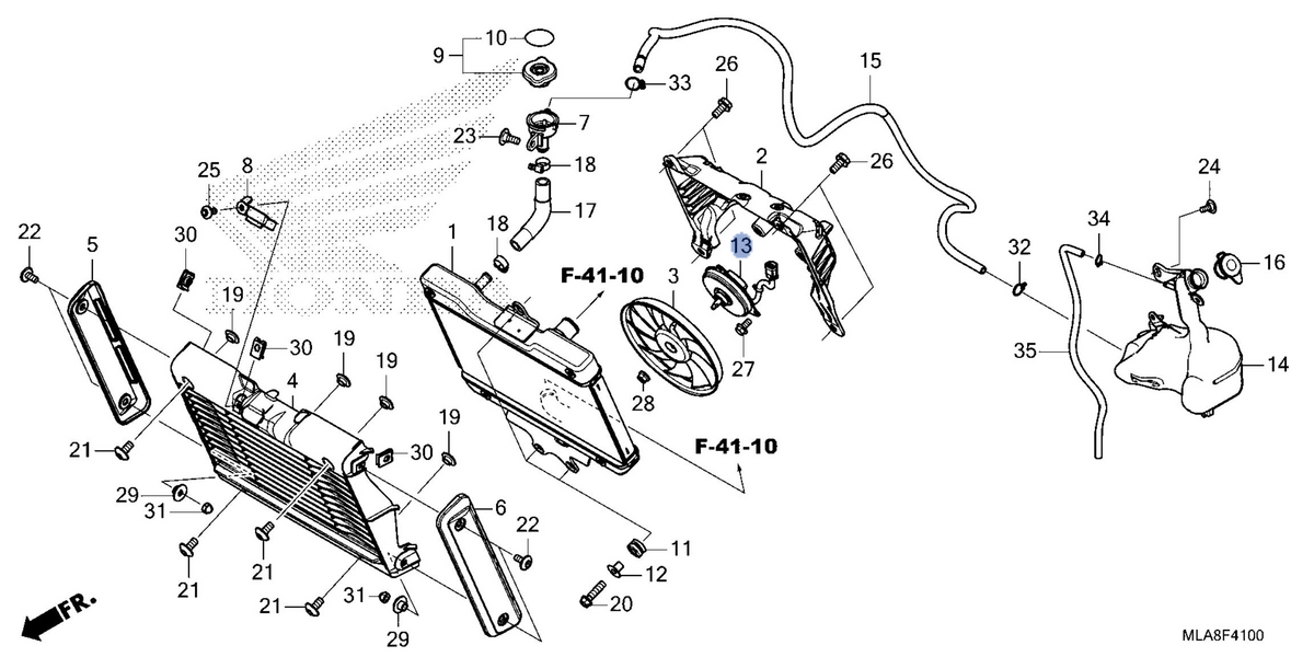 Honda OEM part 19080-MLA-A01
