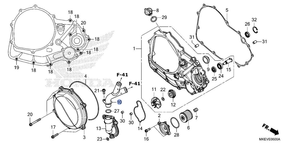 Honda OEM part 19081-MKE-B50