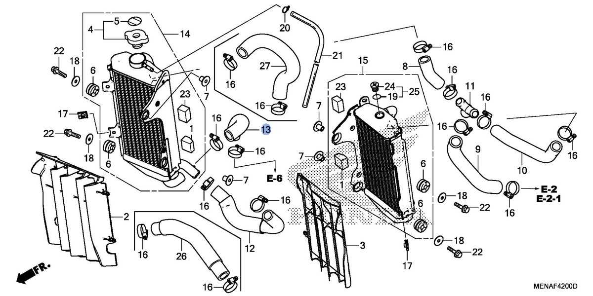 Honda OEM part 19082-MEN-A70