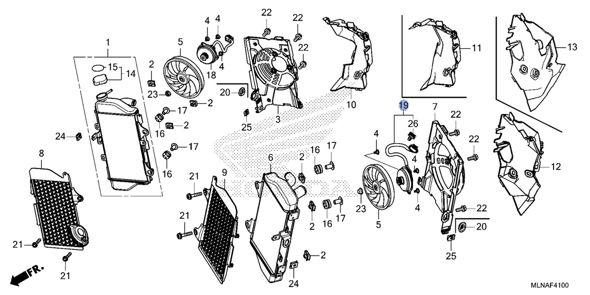 Honda OEM part 19090-MLG-H31