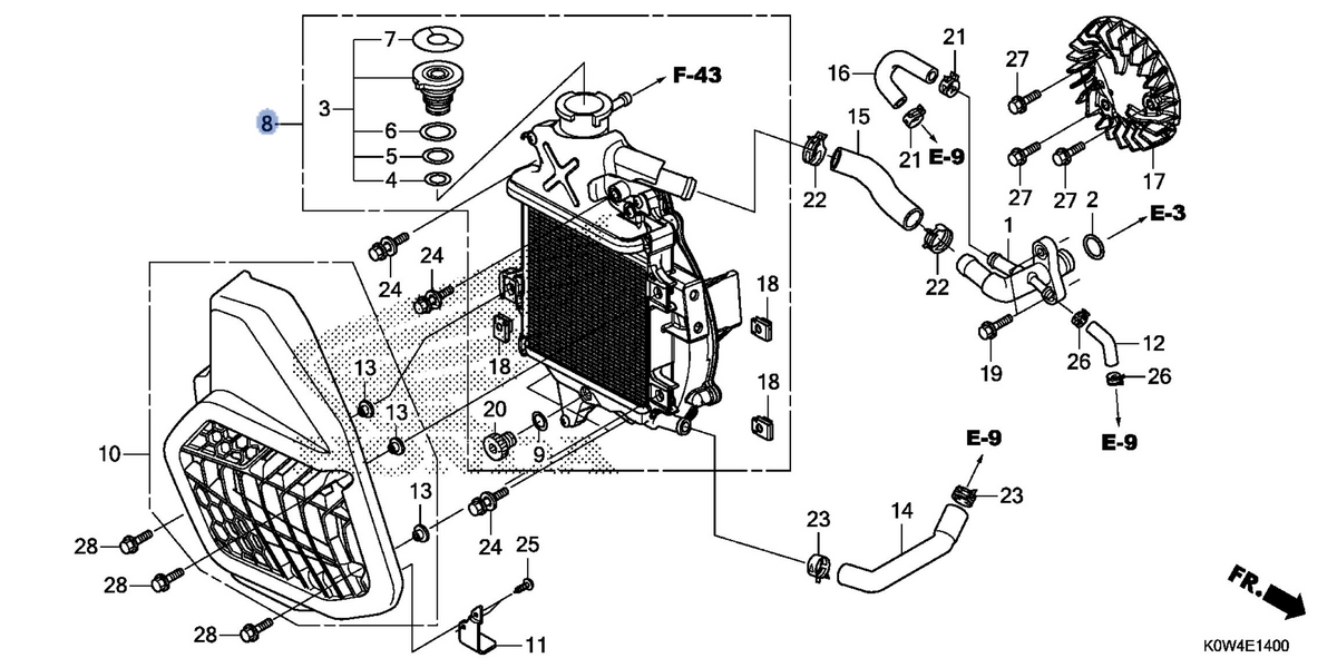 Honda OEM part 19100-K97-J00