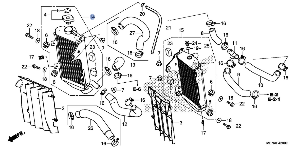 Honda OEM part 19100-MEN-A90