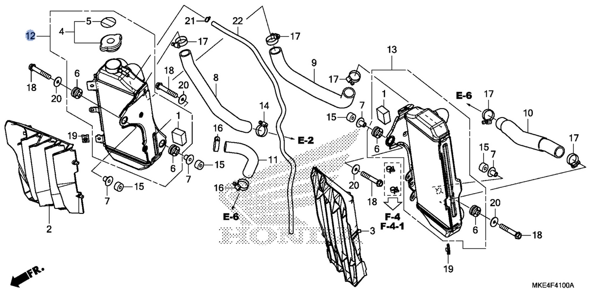 Honda OEM part 19100-MKE-306