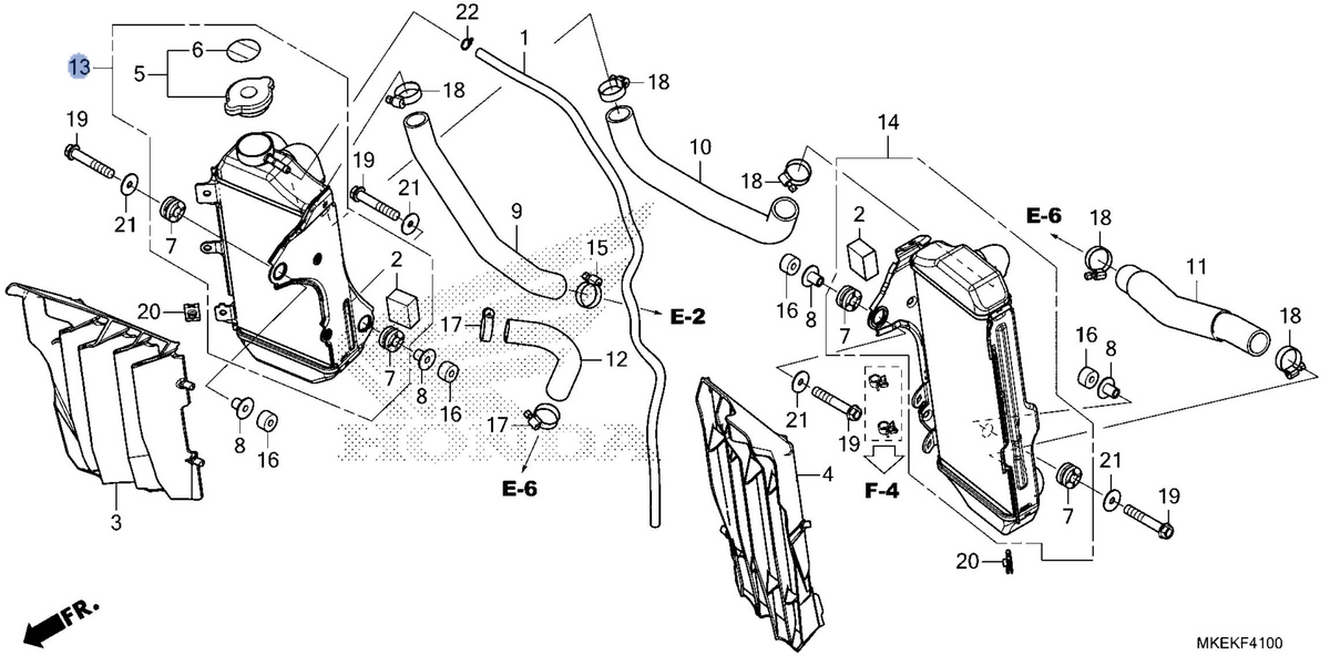 Honda OEM part 19100-MKE-A10