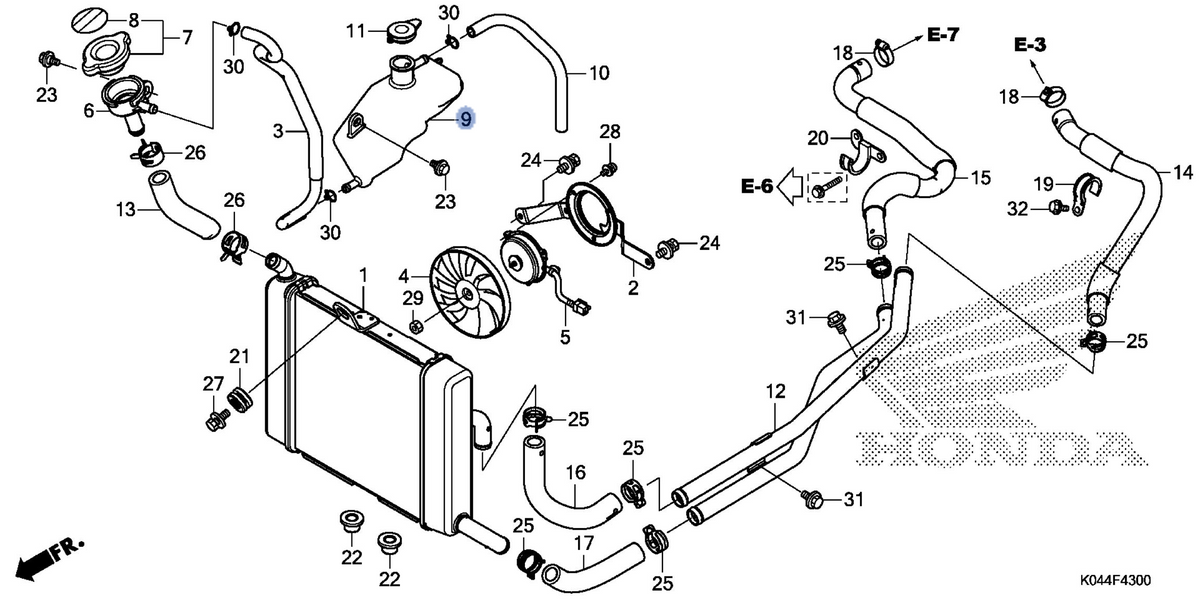 Honda OEM part 19101-K04-305