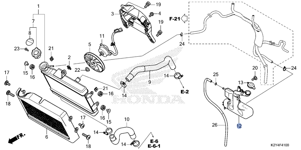 Honda OEM part 19101-K87-A00