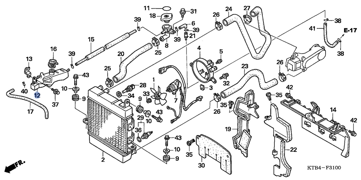 Honda OEM part 19101-KFG-000