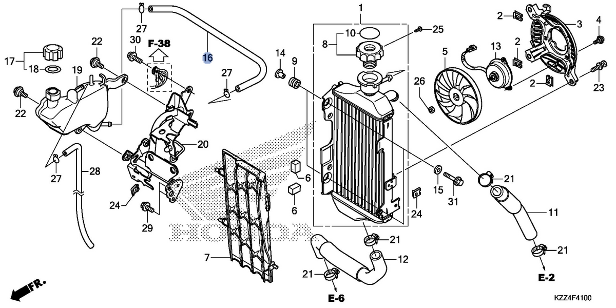 Honda OEM part 19101-KZZ-900