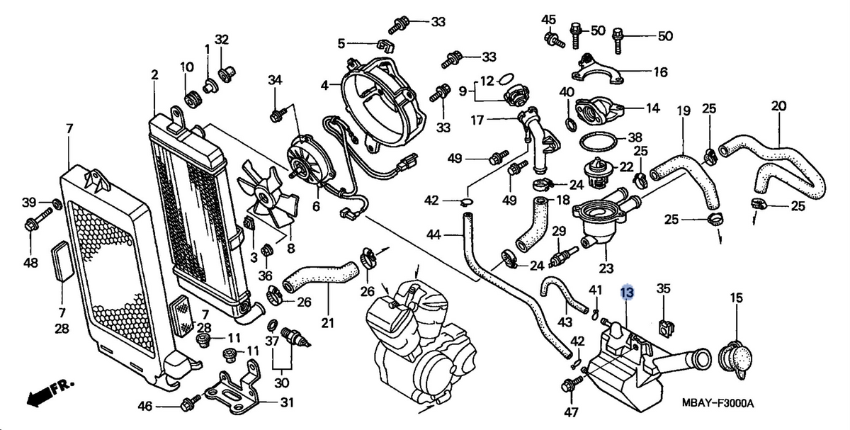 Honda OEM part 19101-MBA-010
