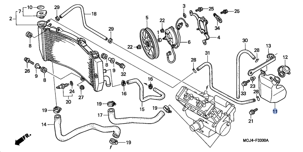Honda OEM part 19101-MCJ-000