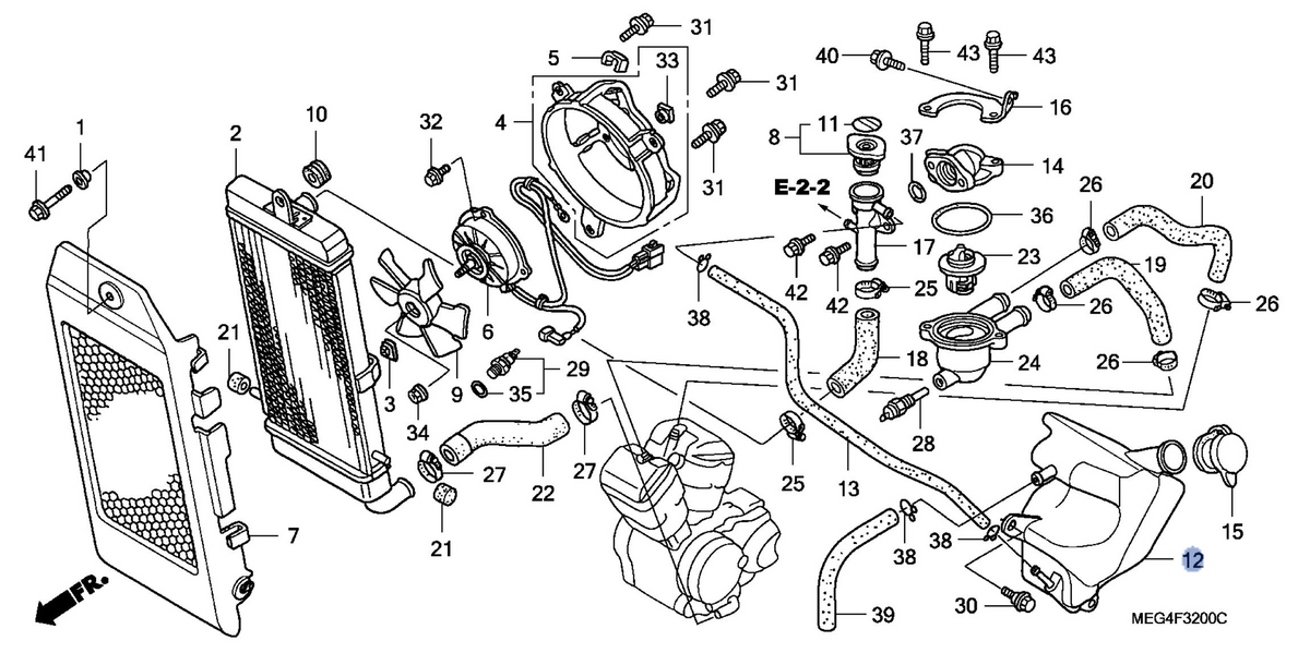 Honda OEM part 19101-MEG-000