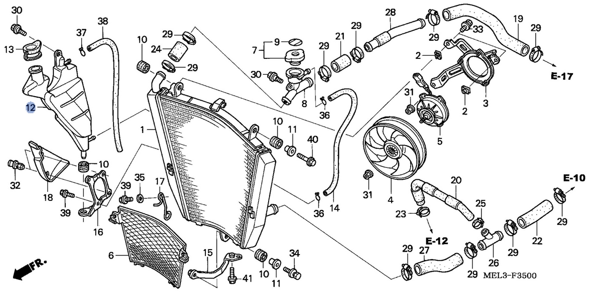 Honda OEM part 19101-MEL-000