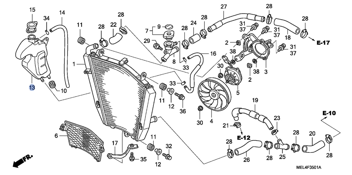Honda OEM part 19101-MEL-D20