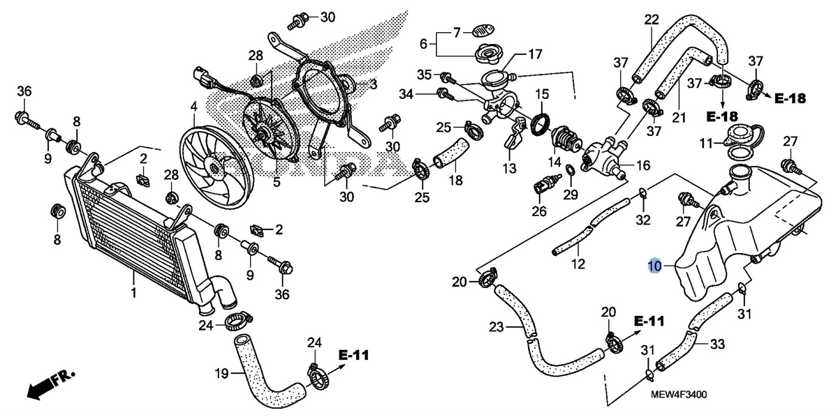 Honda OEM part 19101-MEW-305