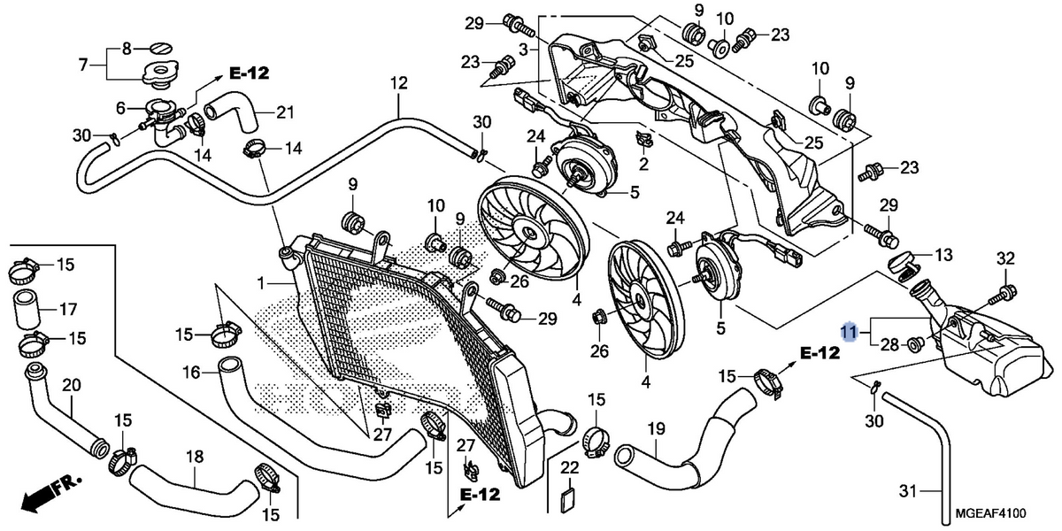 Honda OEM part 19101-MGE-305