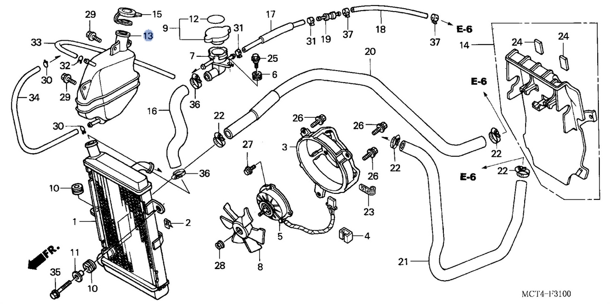 Honda OEM part 19101-MGF-305