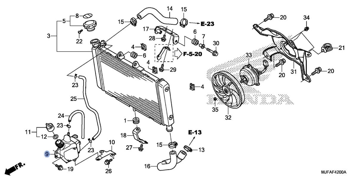 Honda OEM part 19101-MGS-D30