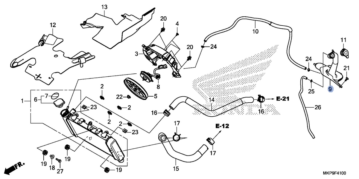 Honda OEM part 19101-MGZ-J00