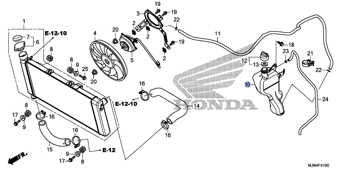 Honda OEM part 19101-MJN-A00