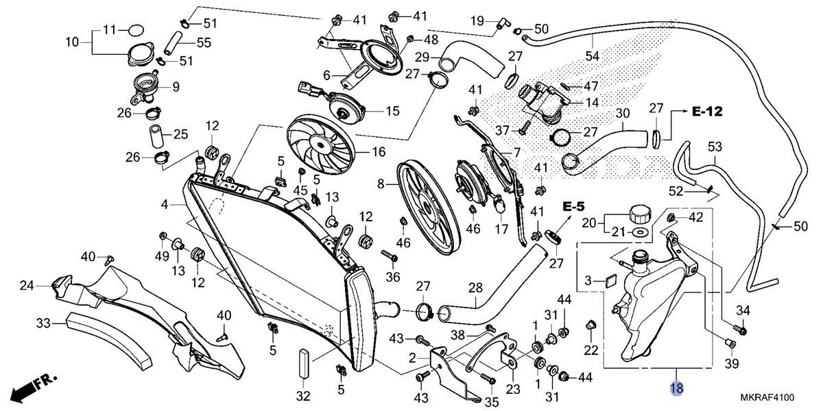 Honda OEM part 19101-MKR-DH0