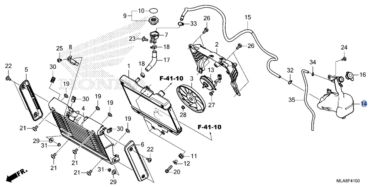 Honda OEM part 19101-MLA-A00