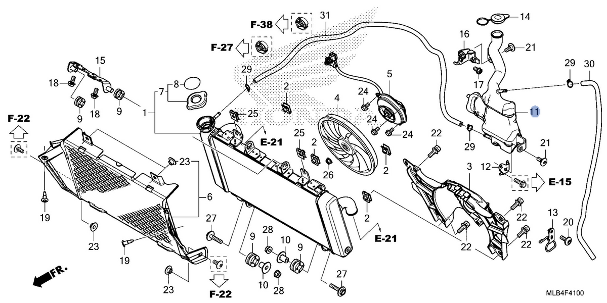 Honda OEM part 19101-MLB-D00