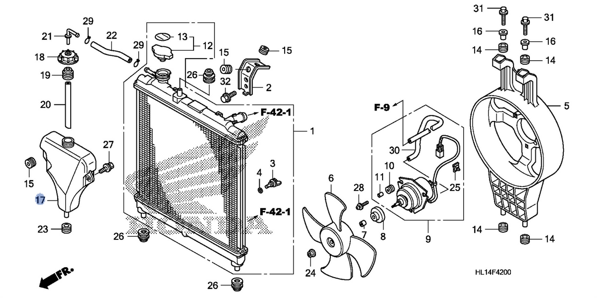 Honda OEM part 19101-RAA-A00