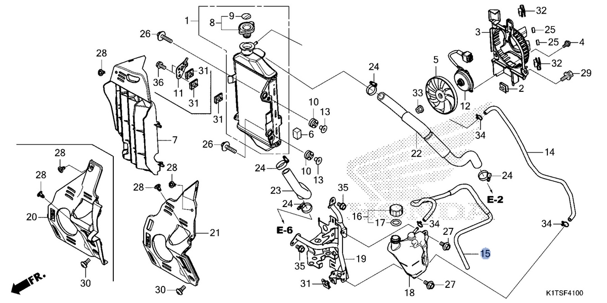 Honda OEM part 19102-K1T-E10
