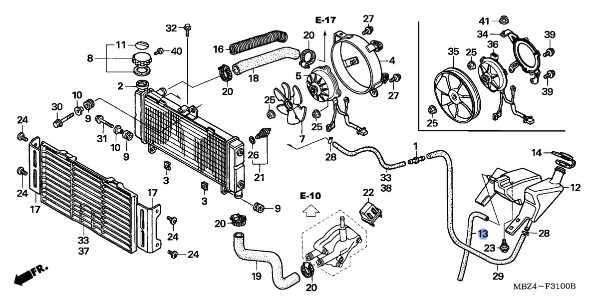 Honda OEM part 19102-MBZ-K00