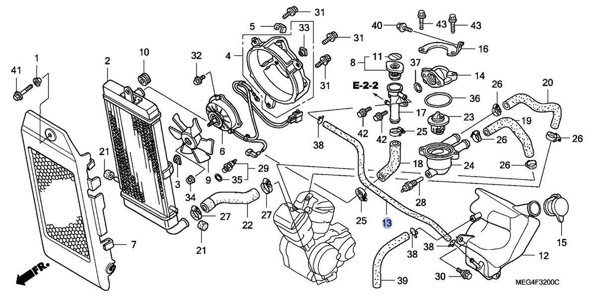Honda OEM part 19102-MEG-000