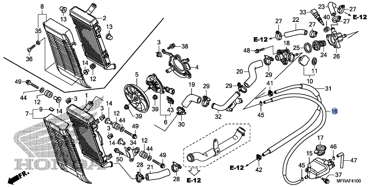 Honda OEM part 19102-MFR-670