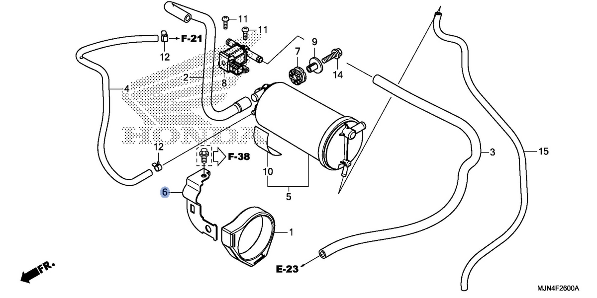 Honda OEM part 19102-MJN-A00
