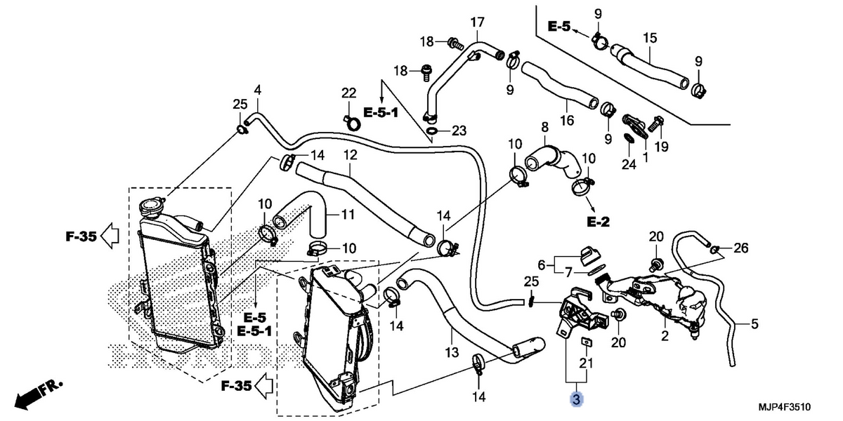 Honda OEM part 19102-MJP-G50