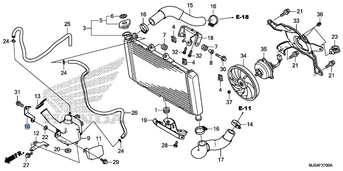 Honda OEM part 19102-MJS-J70