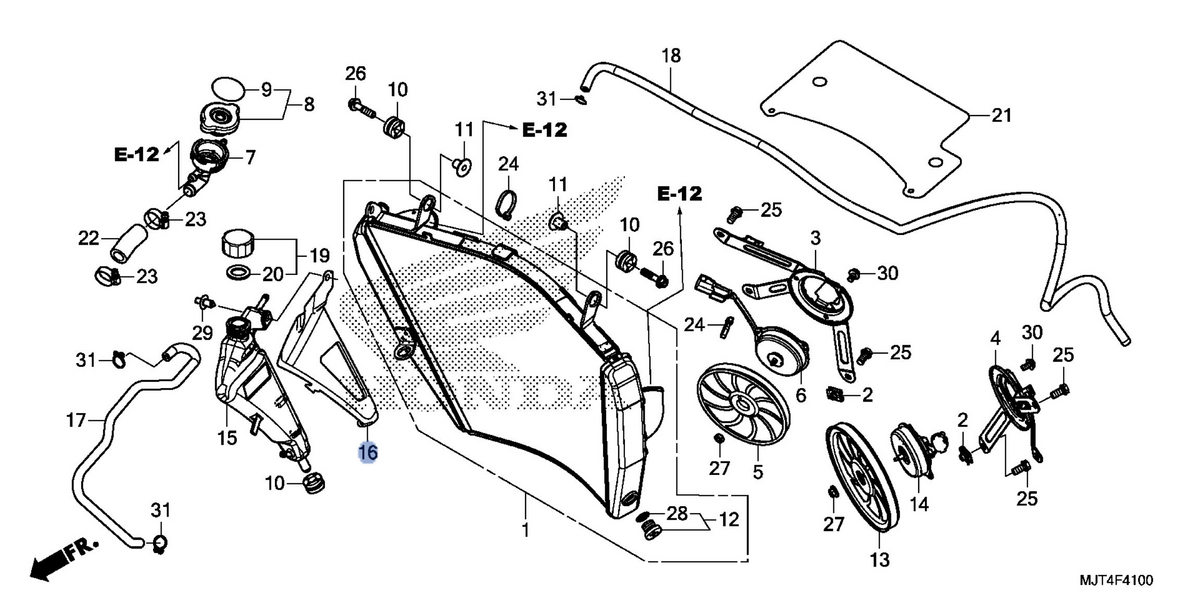 Honda OEM part 19102-MJT-E00