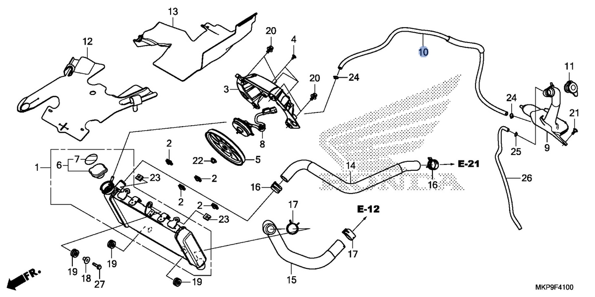 Honda OEM part 19102-MJW-J00