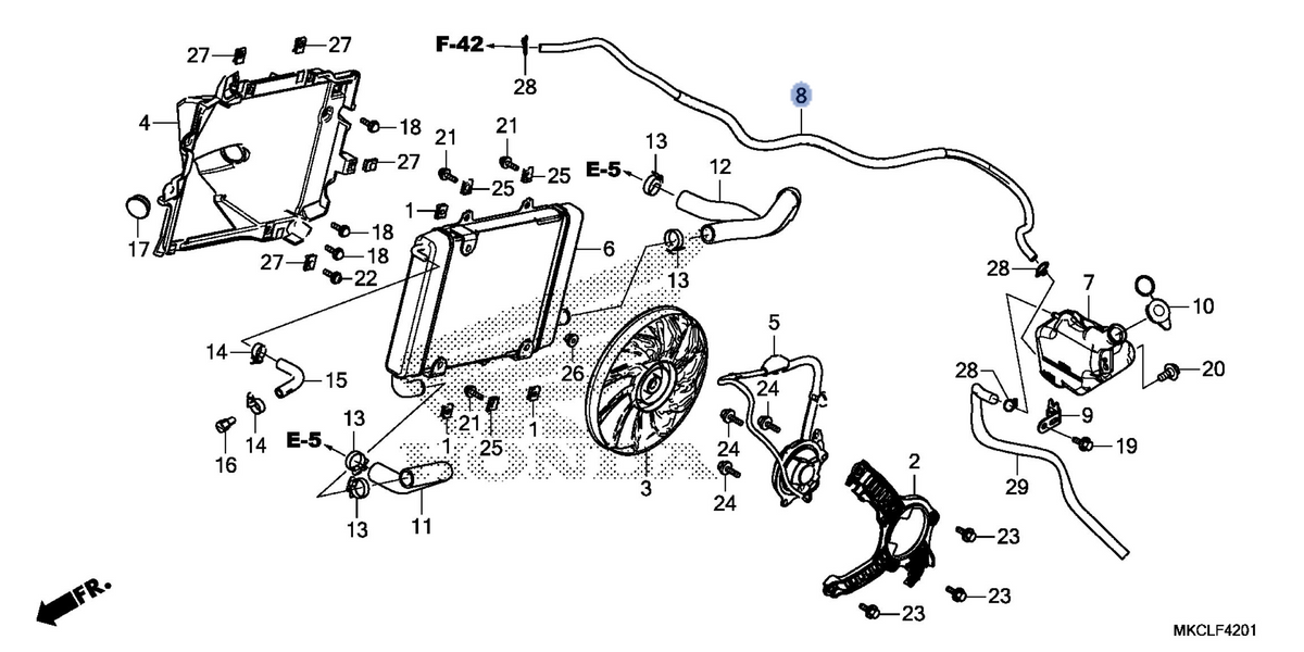 Honda OEM part 19102-MKC-A00
