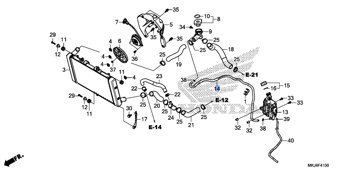 Honda OEM part 19102-MKJ-D00